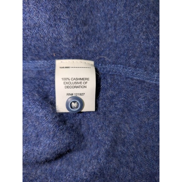 Johnnie O Sweater Men's Large Blue Soft Cashmere Hoodie Wake Hooded $398 MSRP - Picture 9 of 12